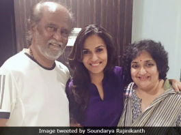 Rajinikanth’s Daughter offspring Soundarya might Marry Vishagan Vanangamudi In Gregorian calendar month Soundarya with her parents Rajinikanth and Latha. (Image courtesy: Twitter)