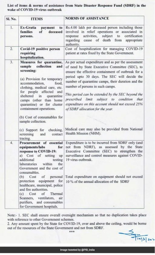 corona virus disaster