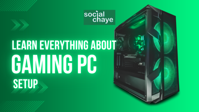 learn everything building a gaming pc setup cpu unit black